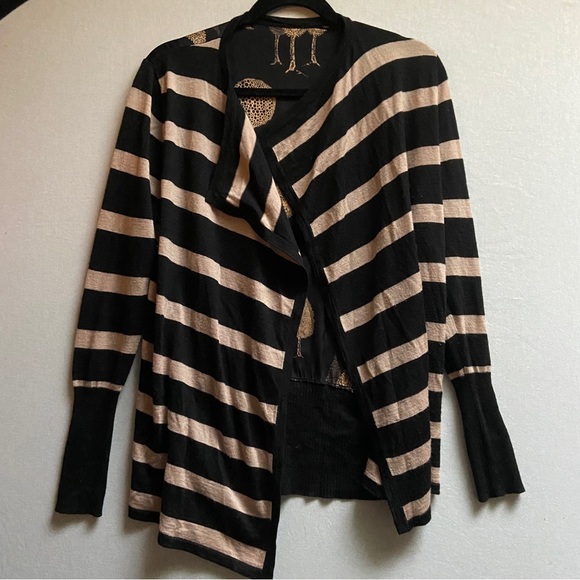 Clements Ribeiro Portobello Wool Blend Cardigan Floral Print Knit Open Wrap S/M - Picture 1 of 7